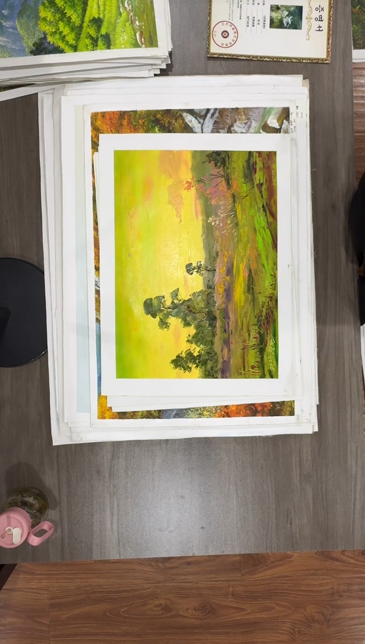 油画【号】约53*35cm丨朝鲜原创纯手绘孤品油画丨顺丰包邮