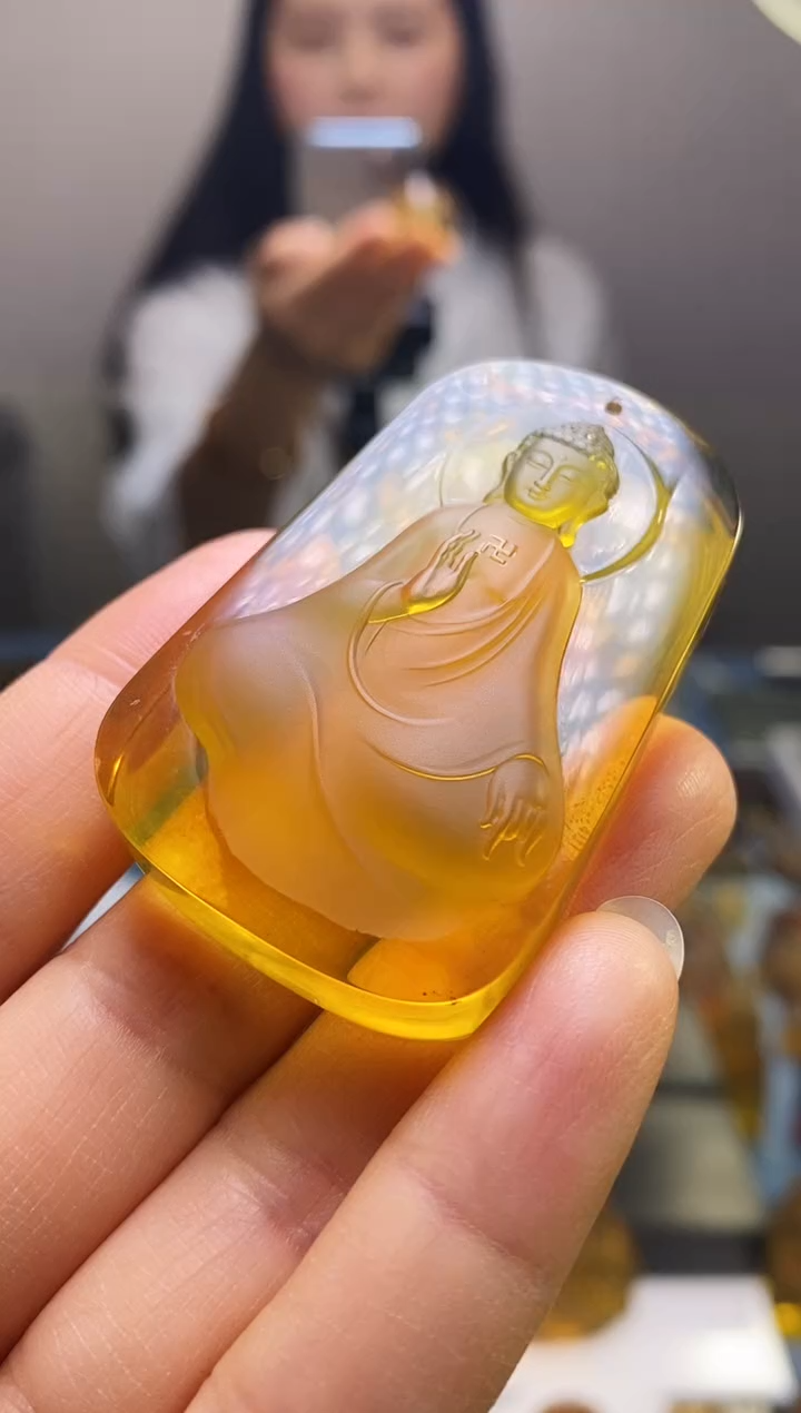 【闪购商品】琥珀颈饰未镶嵌SN3-15（大日如来）