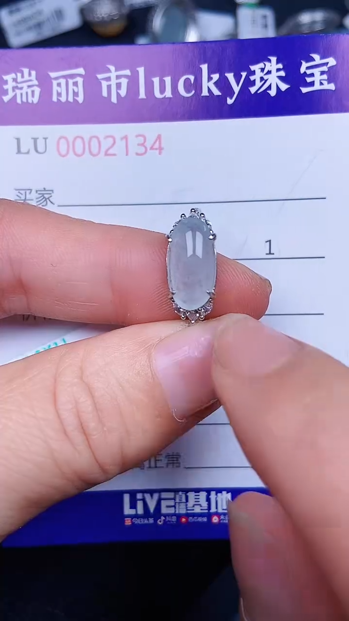颈饰银S925镶嵌翡翠2134