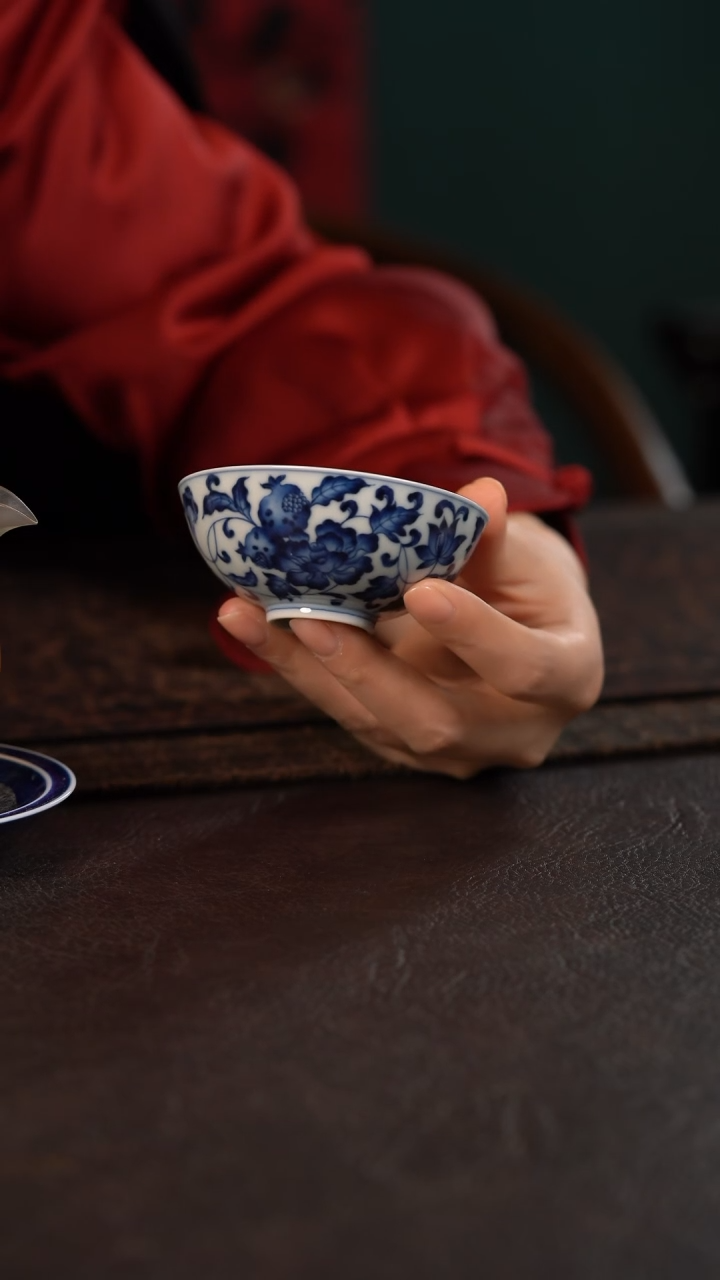 【闪购商品】杯洪印慕明三多缠枝普洱杯