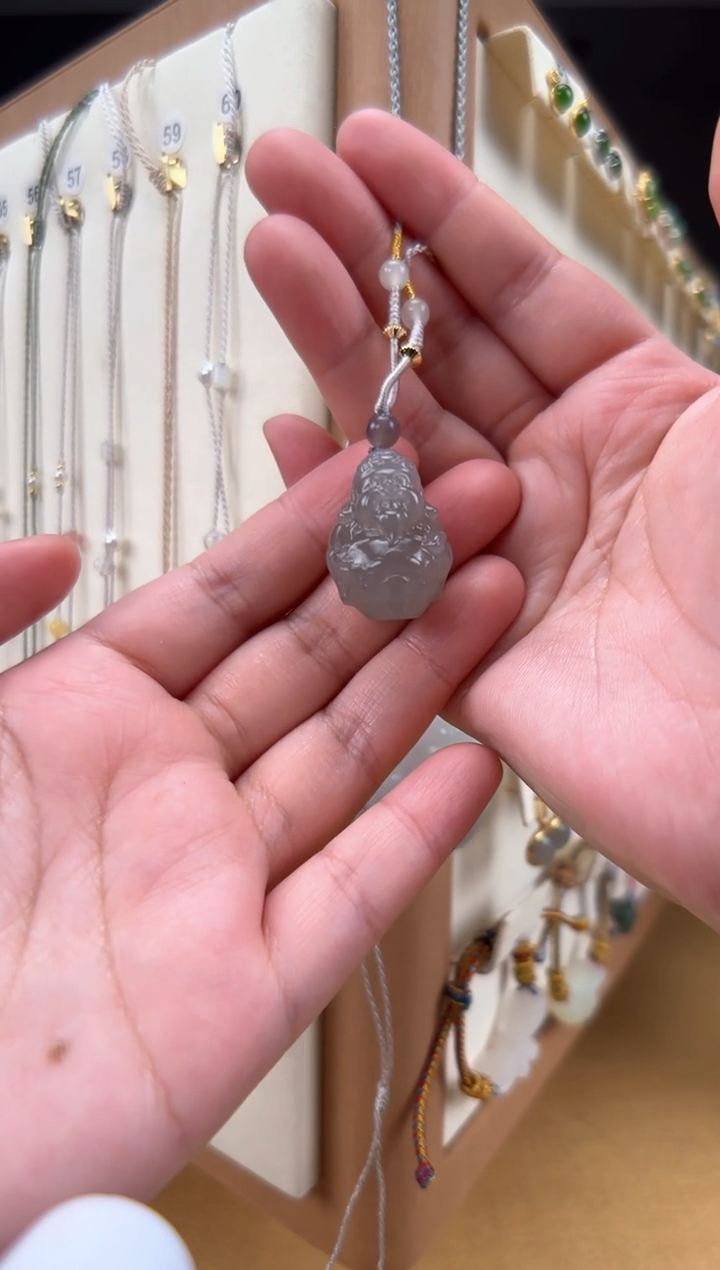 【闪购商品】和田玉颈饰未镶嵌财神吊坠