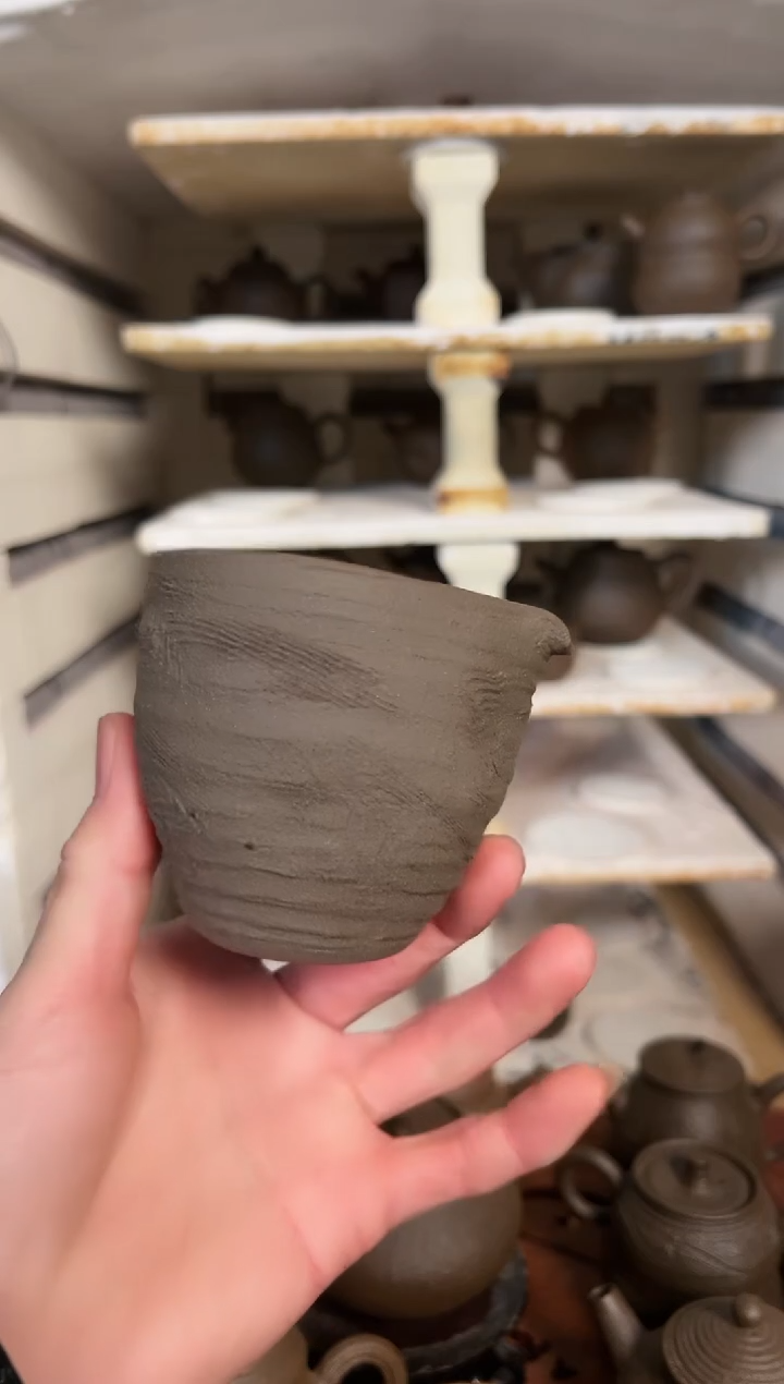 【闪购商品】冰碛岩陶制手工公道杯