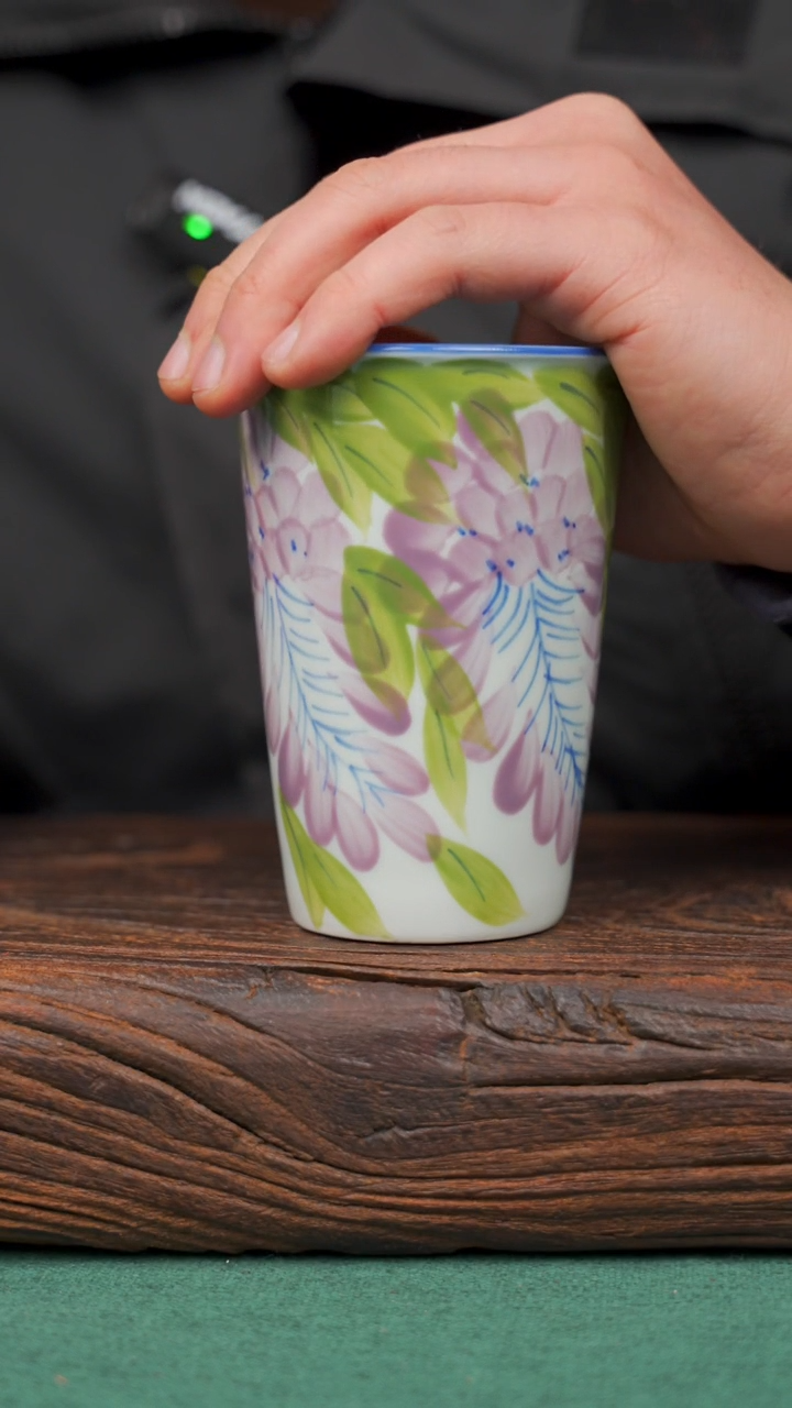 【闪购商品】瓷片38景德镇杯釉下手工手绘瓷器