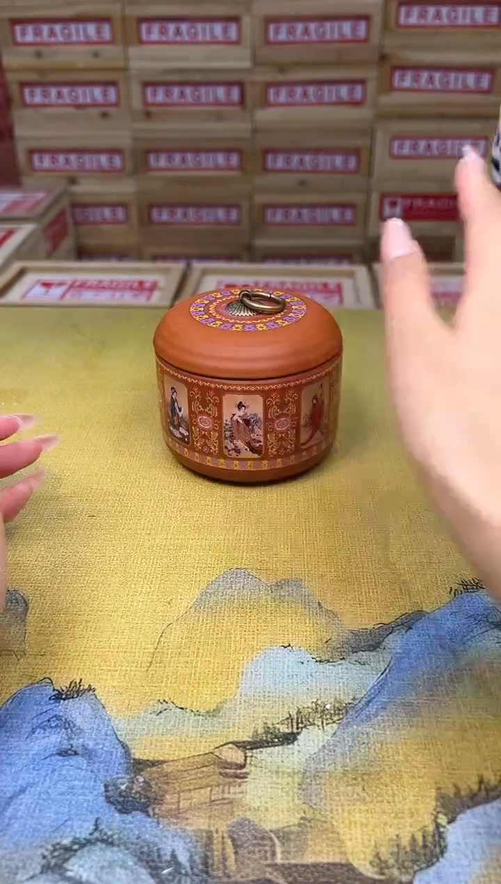 四大美人茶叶罐   