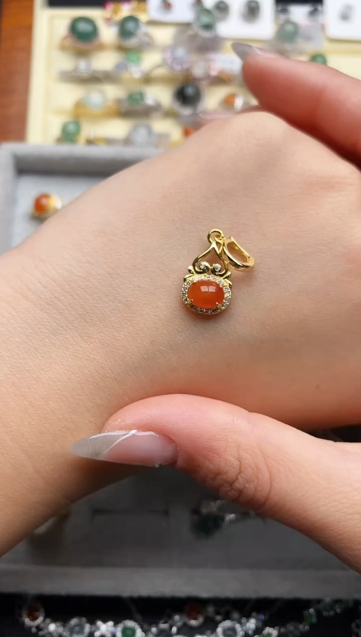【闪购商品】翡翠戒指银S925镶嵌555555555+4