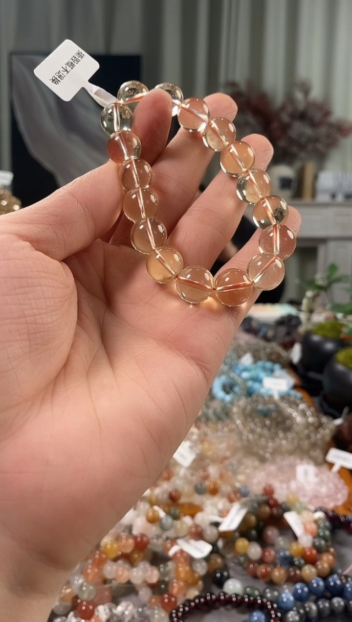 未镶嵌手链水晶黄水晶