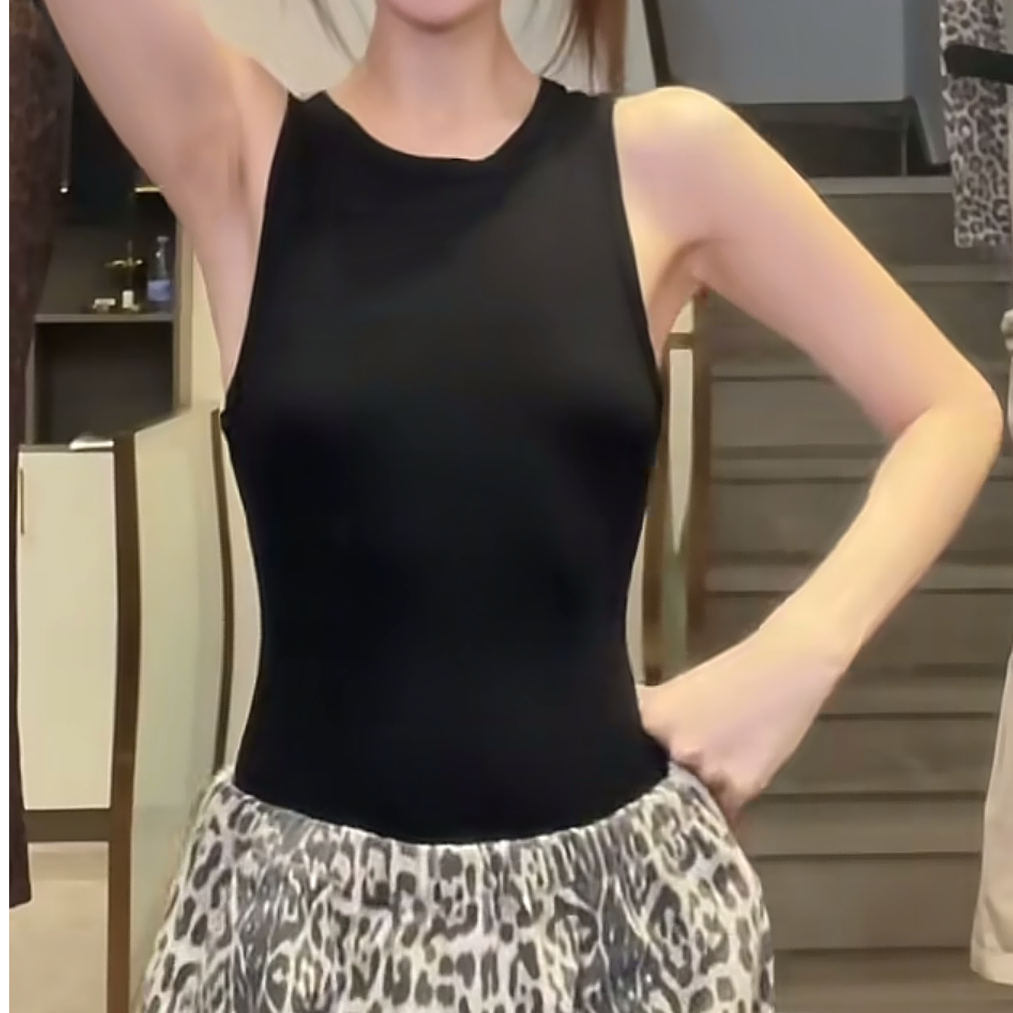 秋冬新款螺纹针织背心美背透气定位衣