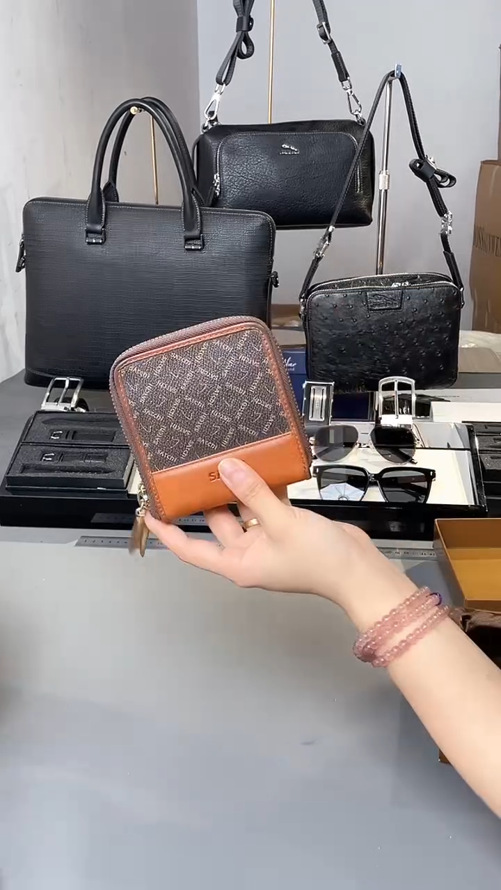 牛皮（革）韩爵绅士包包皮具576