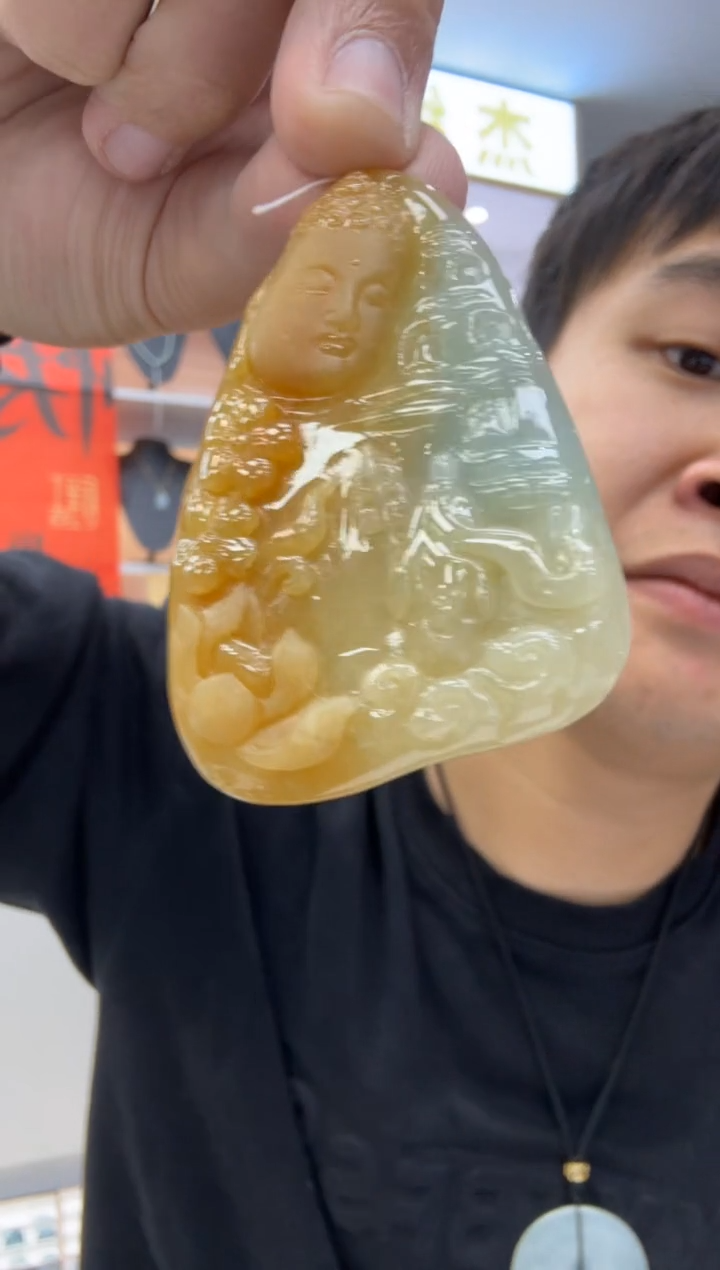 【闪购商品】翡翠颈饰未镶嵌天然翡翠A货孤品一件