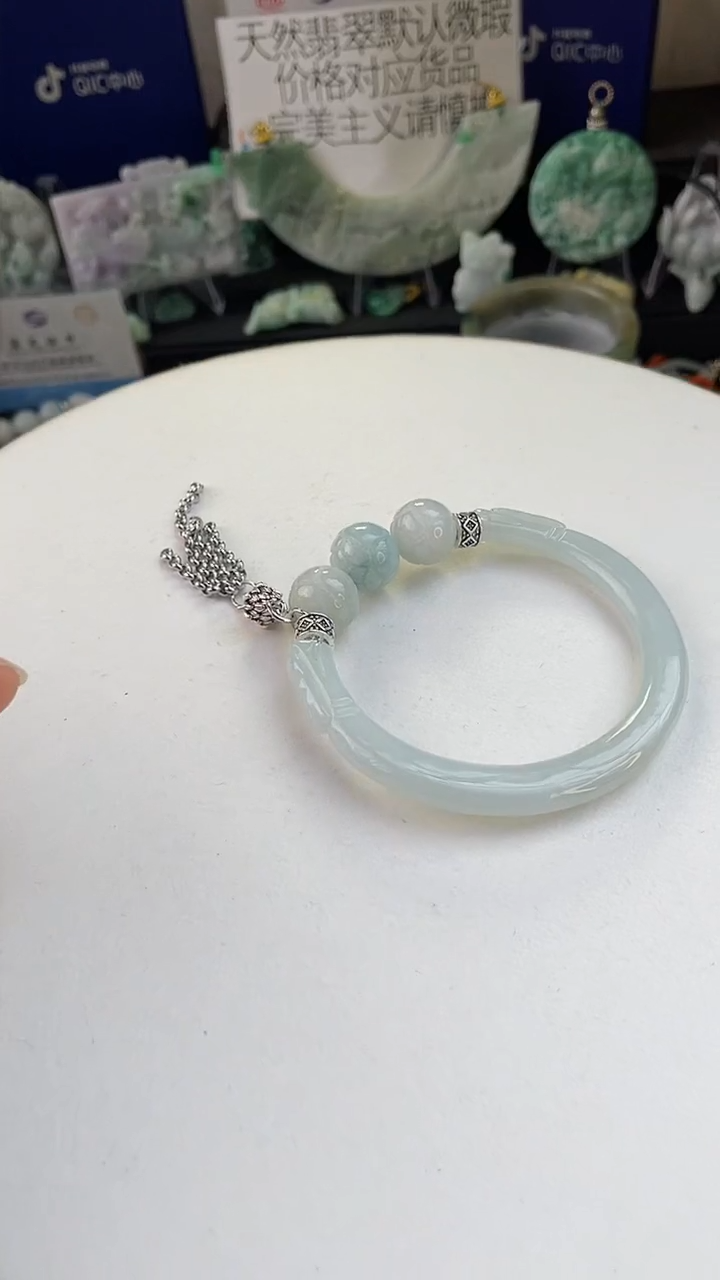 未镶嵌手链翡翠玩*手工定制默认微瑕主播介绍为准