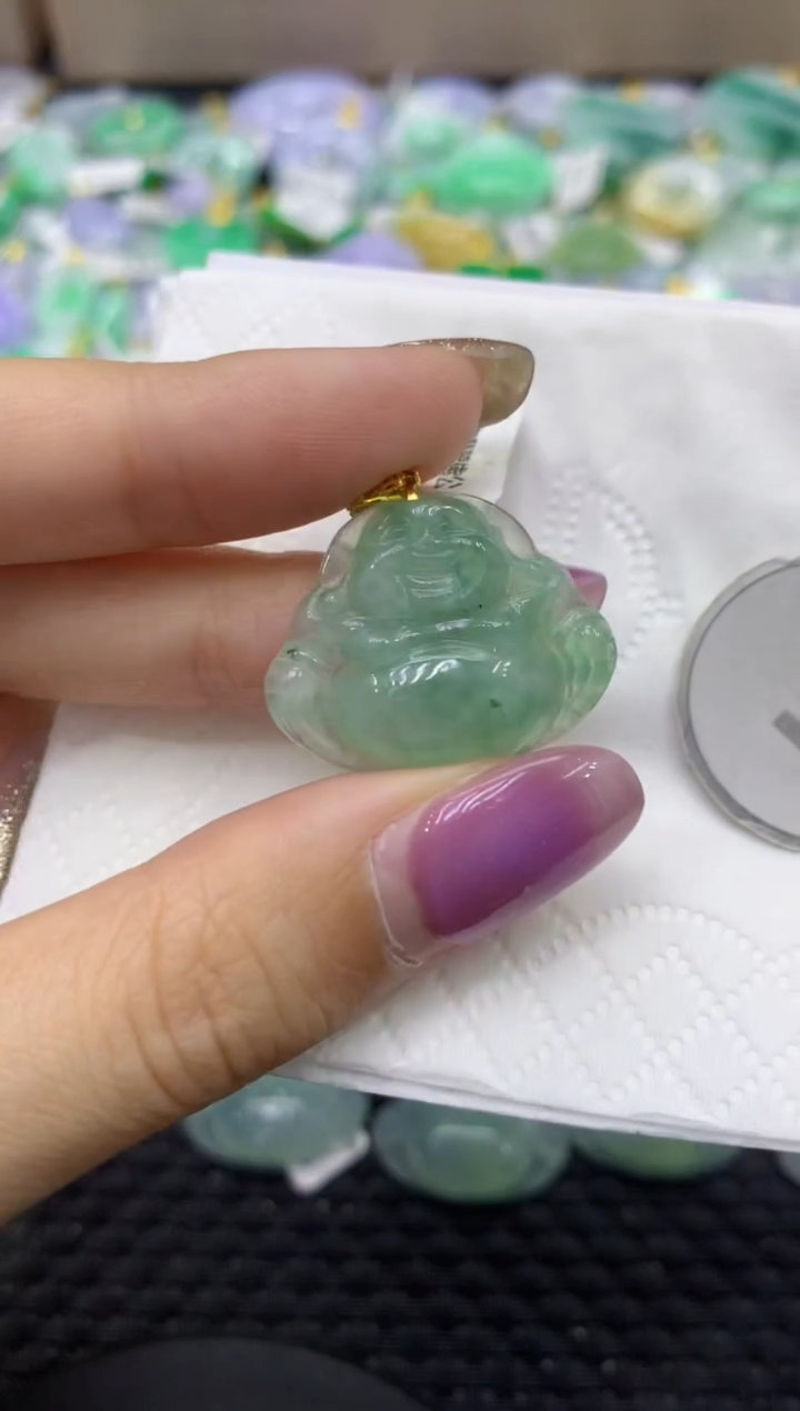 颈饰未镶嵌翡翠天然缅甸翡翠A货