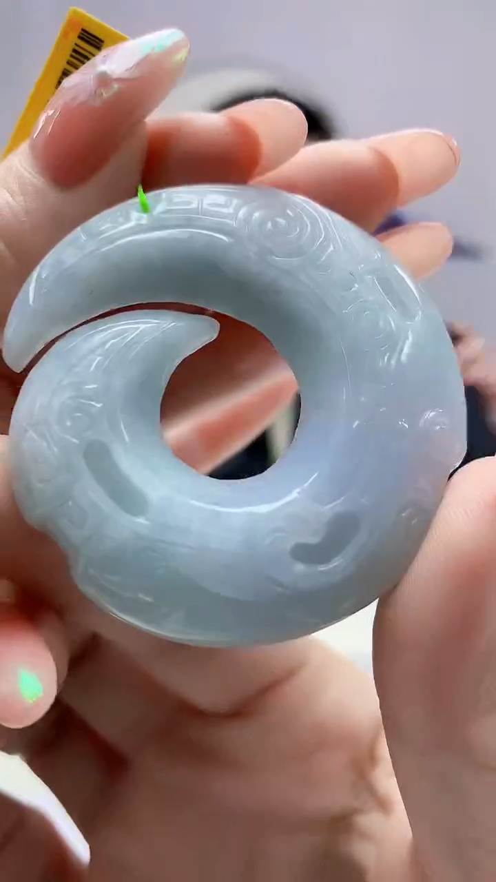 【闪购商品】定制翡翠未镶嵌5153DD-毛货挂件171