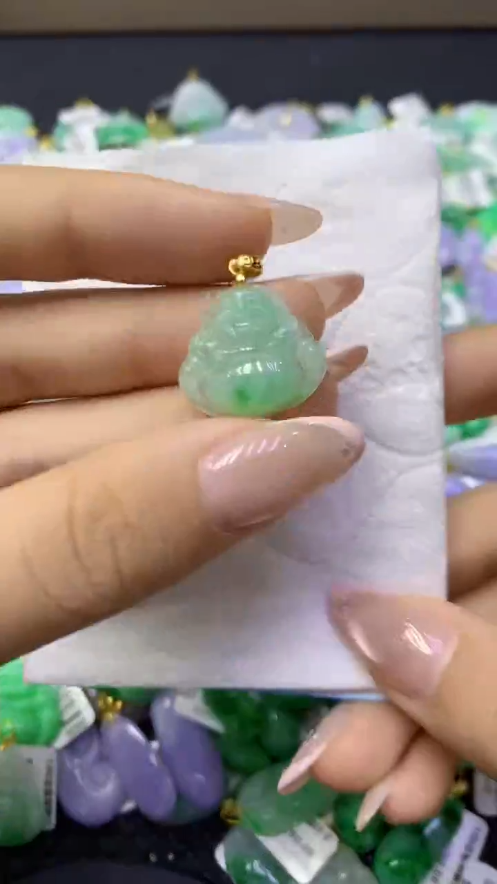 颈饰未镶嵌翡翠天然缅甸翡翠A货