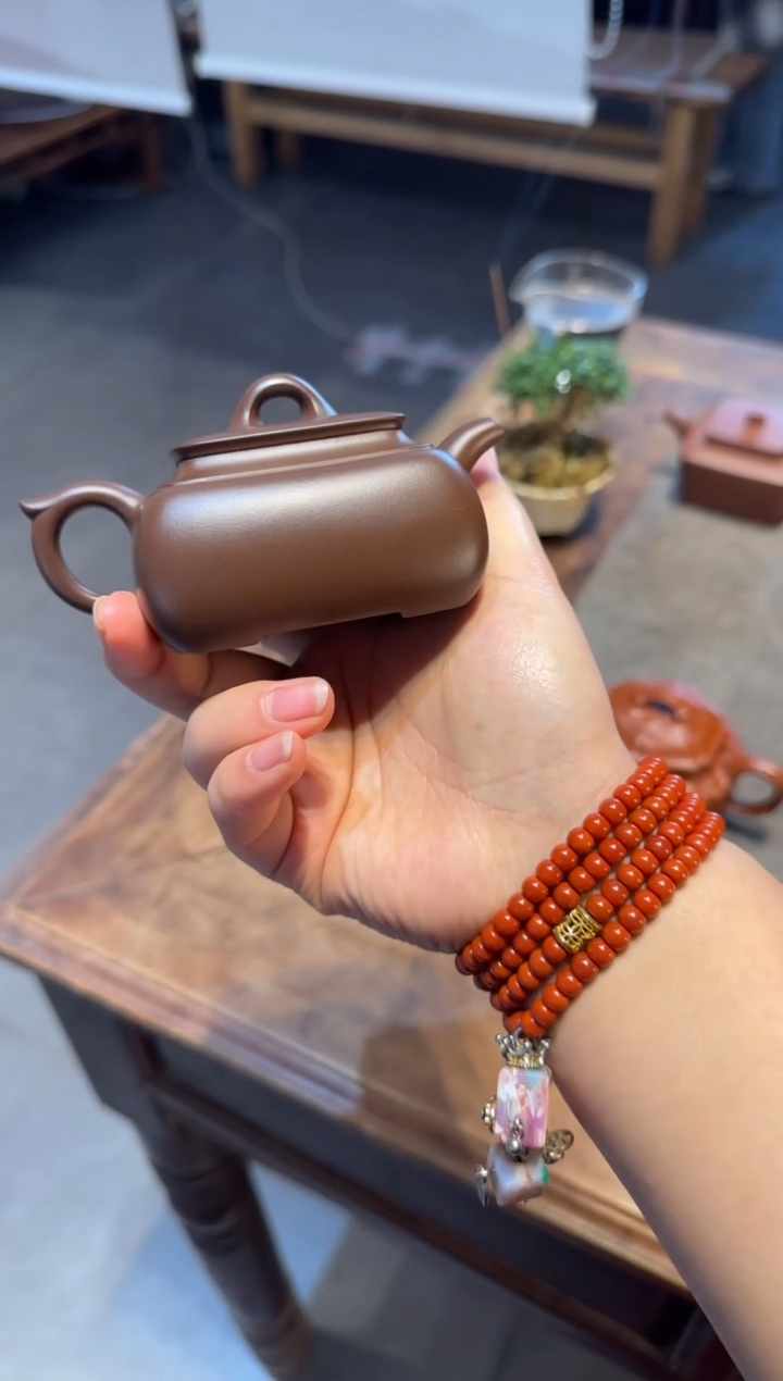 茶壶紫砂我***了长四方 紫砂壶