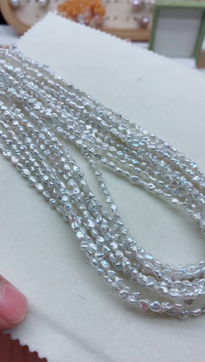 项链银S925镶嵌淡水珍珠多样性发其一，非无暇