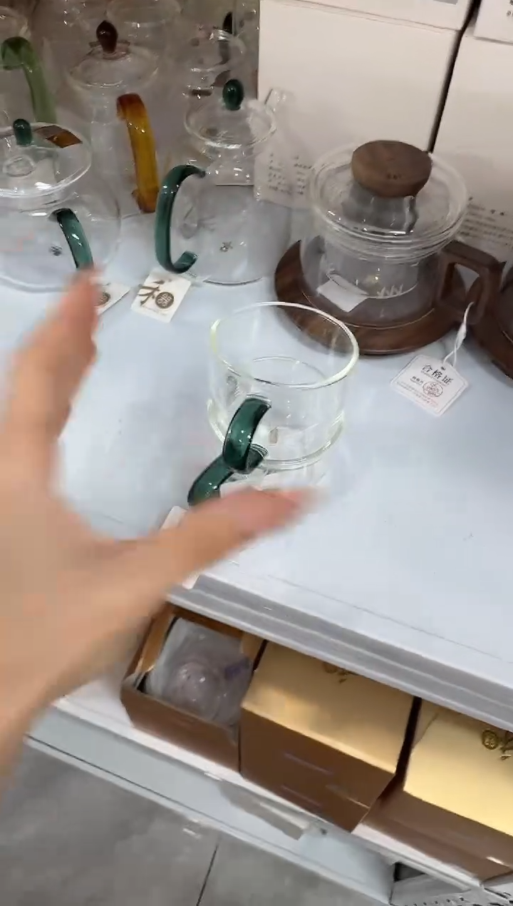 @@禾器晶彩清尚杯墨绿色