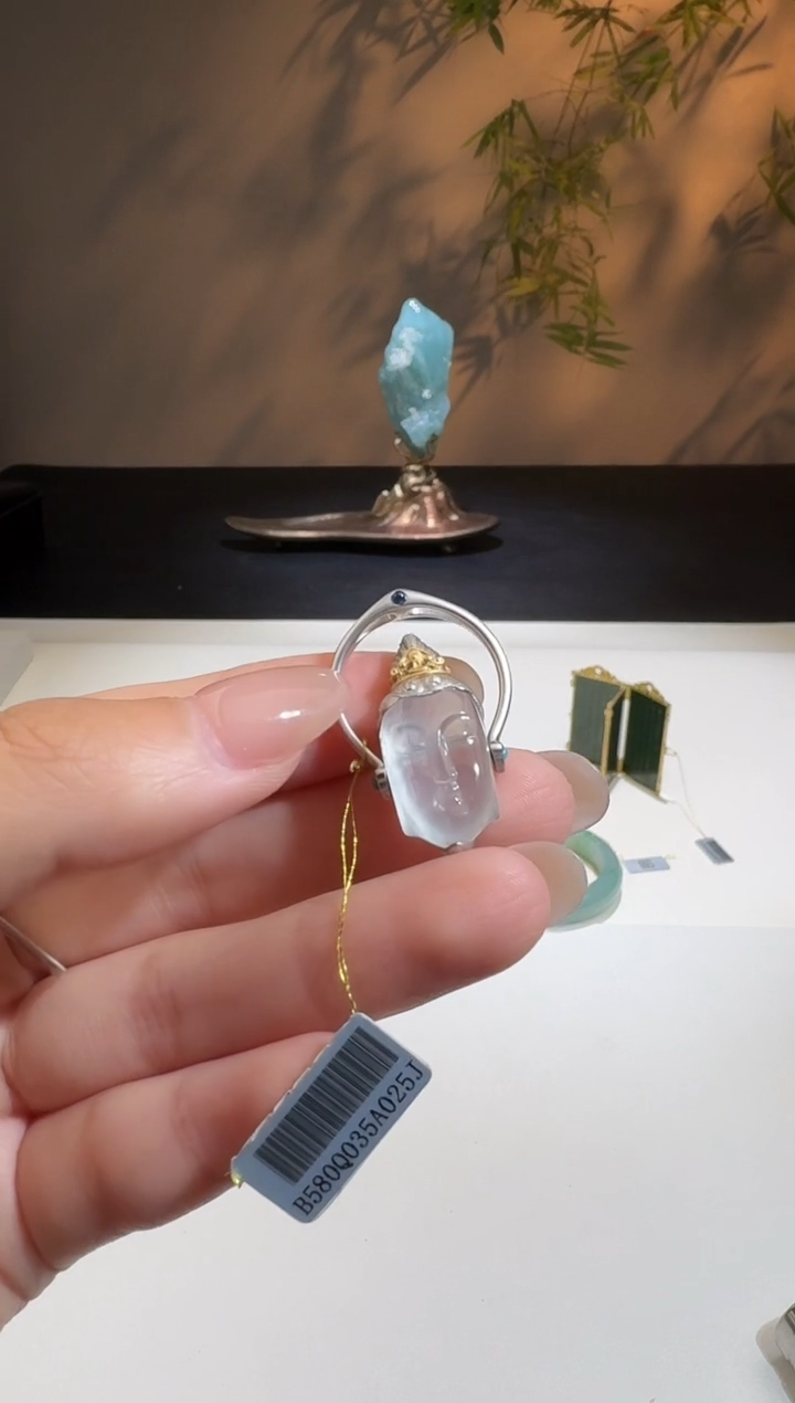 【闪购商品】翡翠戒指18K金镶嵌【鑫鑫】