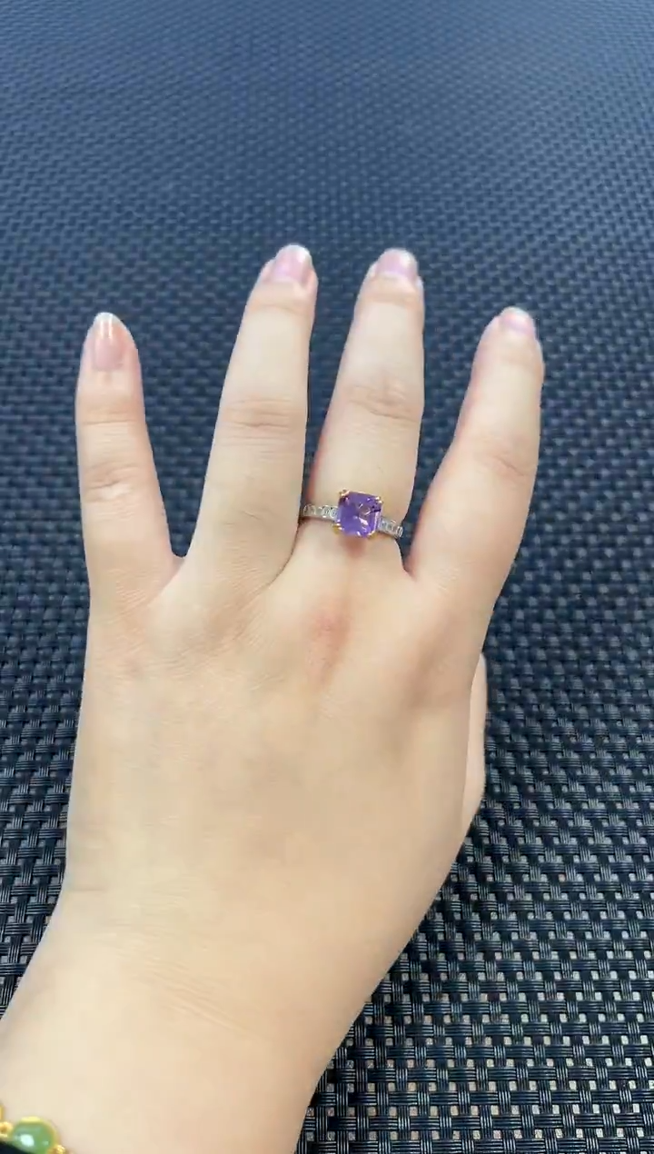银S925镶嵌戒指水晶（多样性发一件）