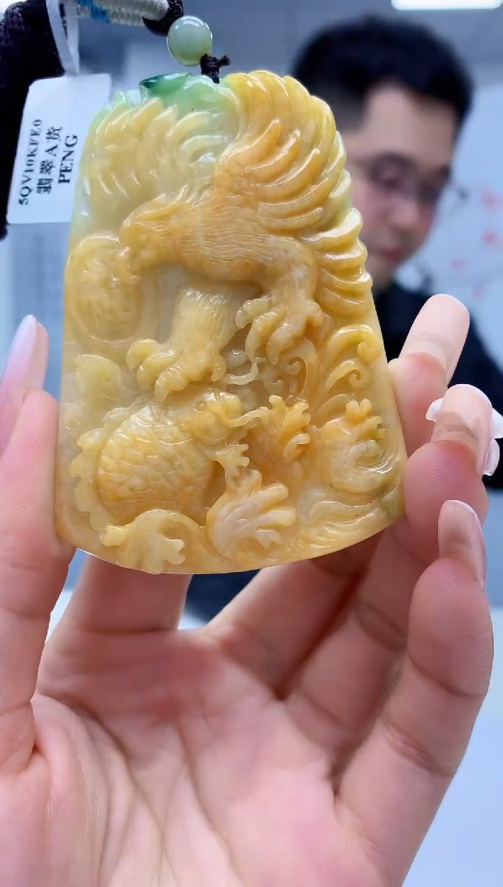 【闪购商品】定制翡翠未镶嵌5153lr-毛货挂件