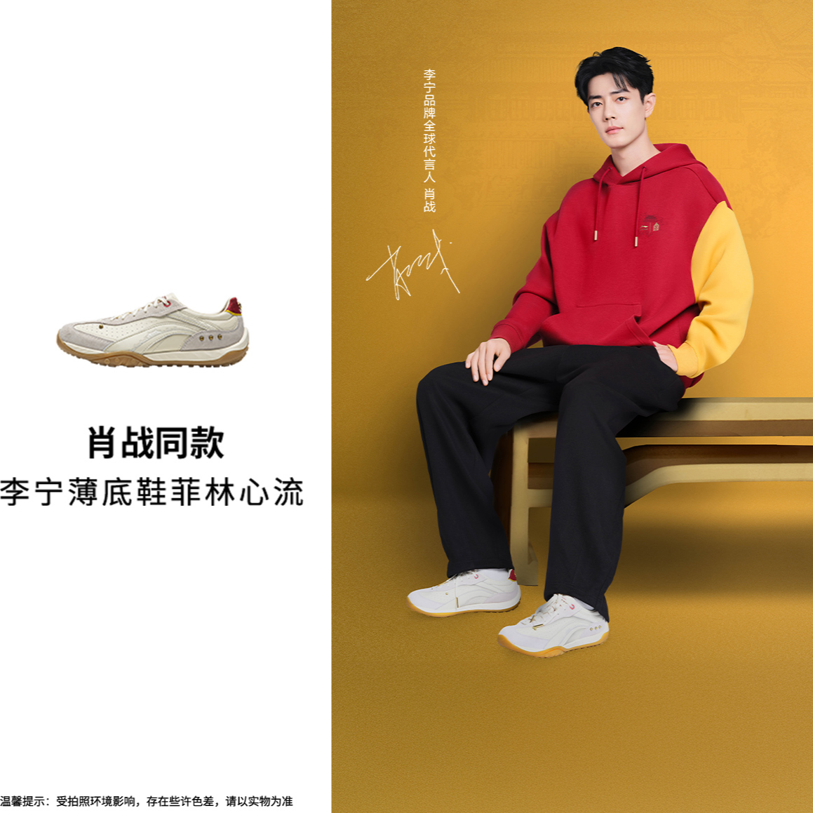 【肖战同款】李宁中国文化系列故宫联名菲林心流男女休闲鞋AGLV217