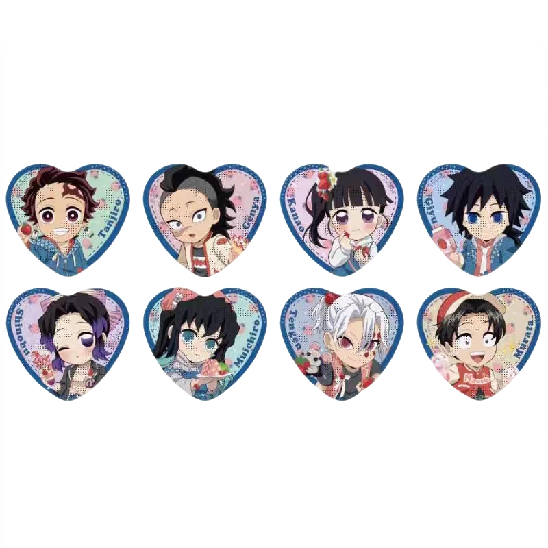 【拆包】沪版日谷《鬼灭之刃》2025款草莓庆典心形吧唧盲盒x（代拆）