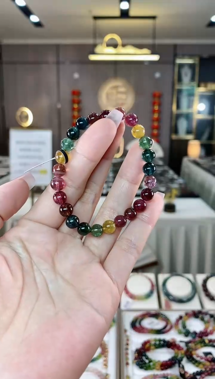 【闪购商品】碧玺单圈手串7mm+未镶嵌（多样性发一条）hon