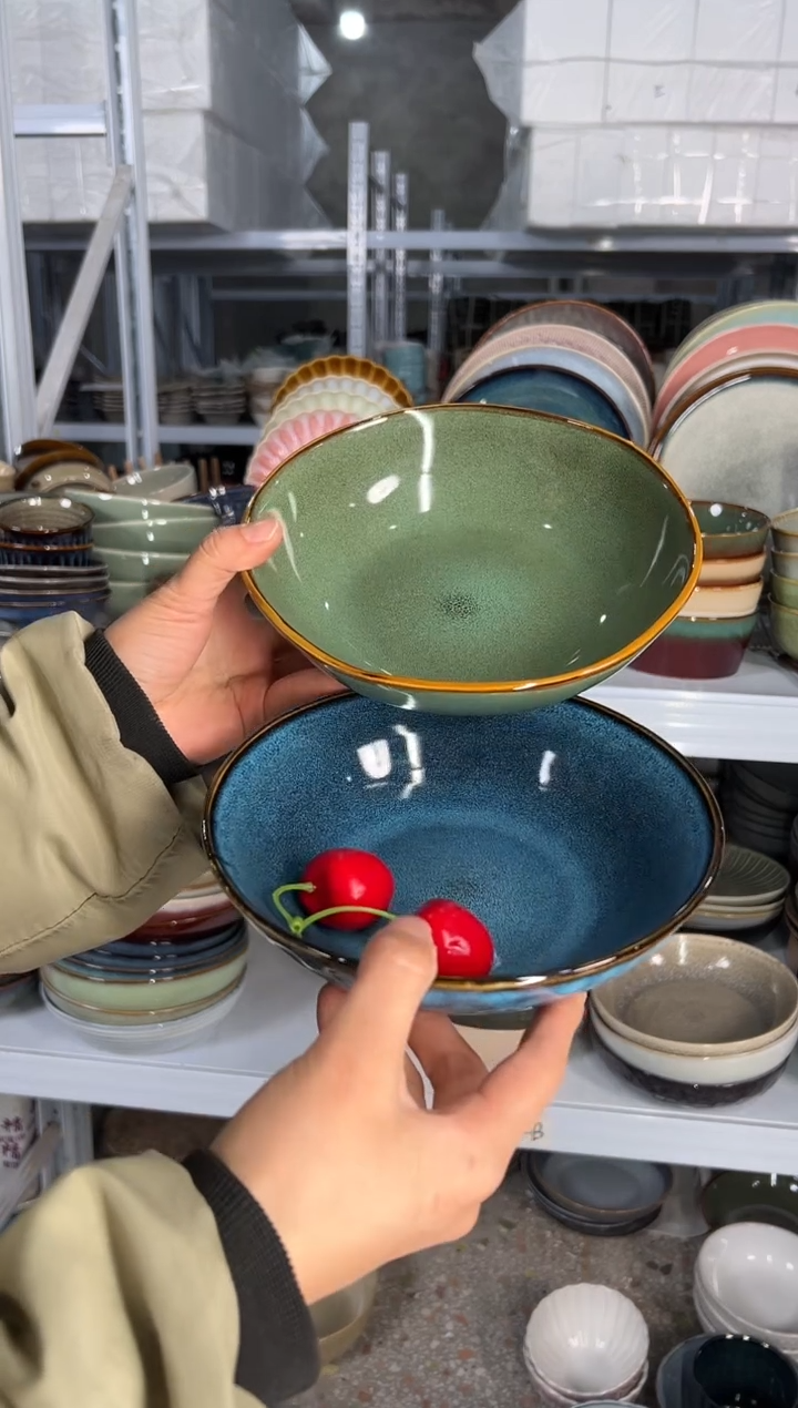 陶瓷外贸尾货瑕疵满20包邮X2 菜碗组合