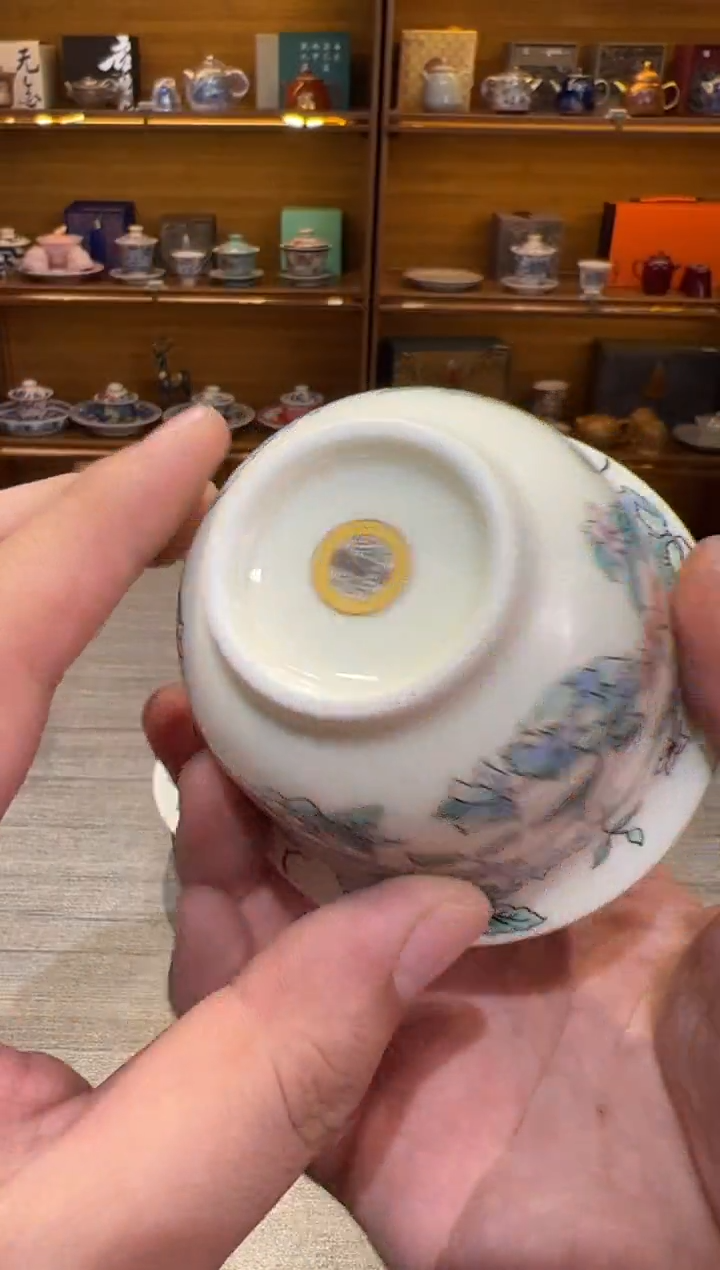 【闪购商品】山茶花盖碗茶具茶具