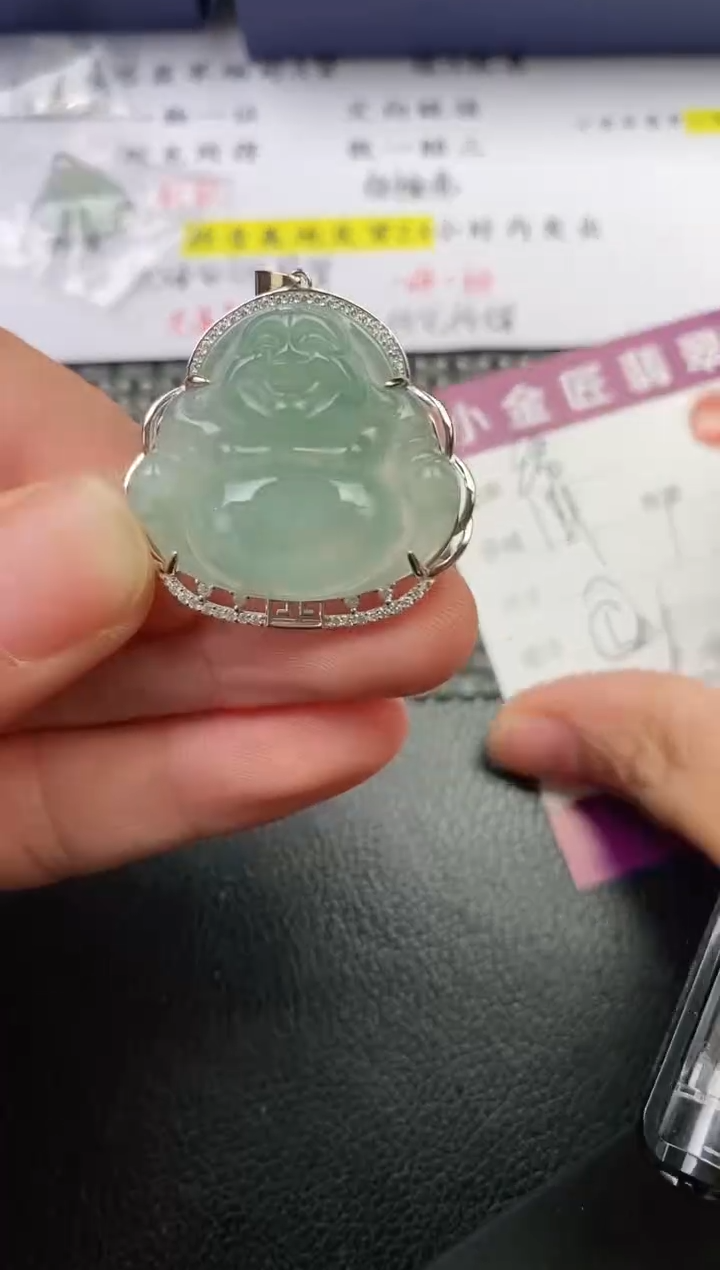 翡翠银S925镶嵌颈饰锦*吊坠