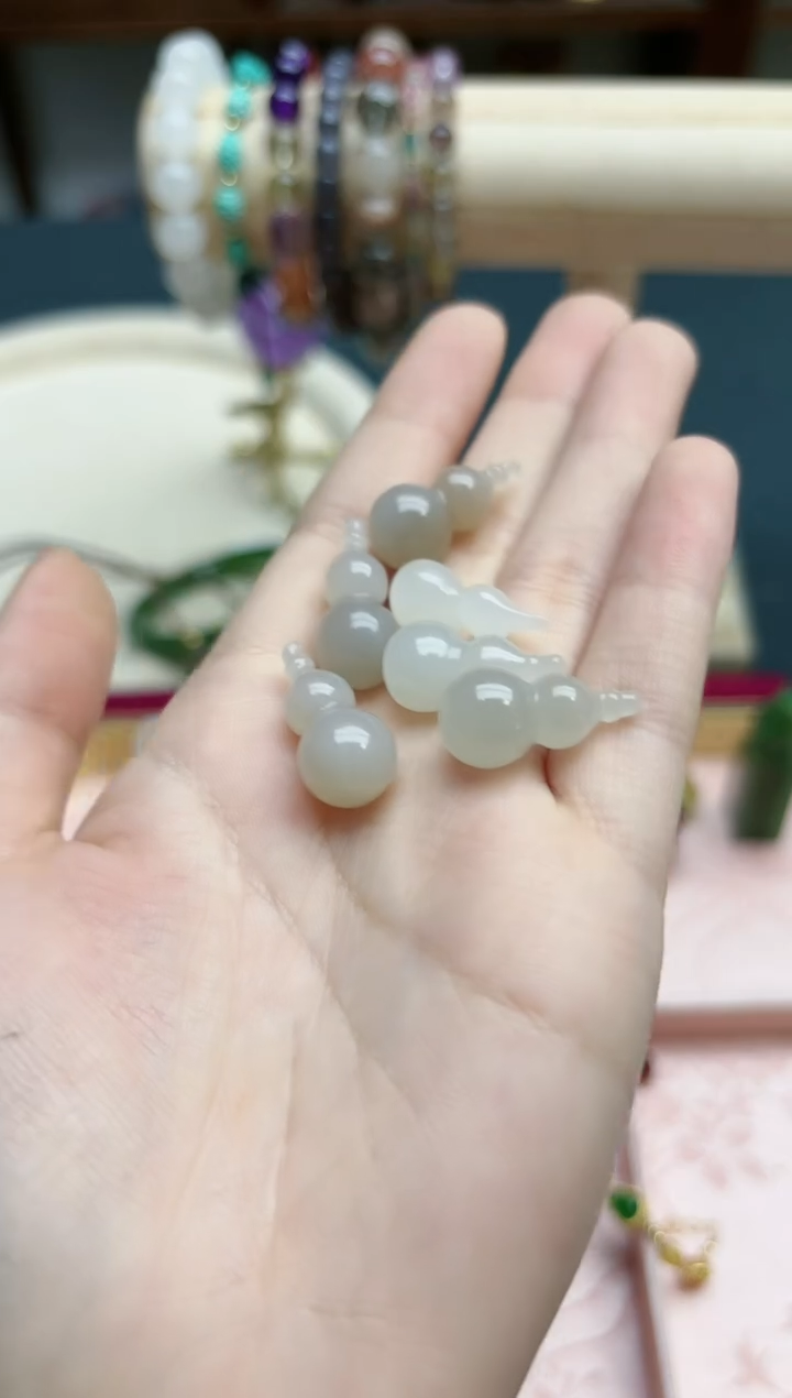 【闪购商品】和田玉吊坠未镶嵌和田玉葫芦吊坠*1 HX编绳多样发一