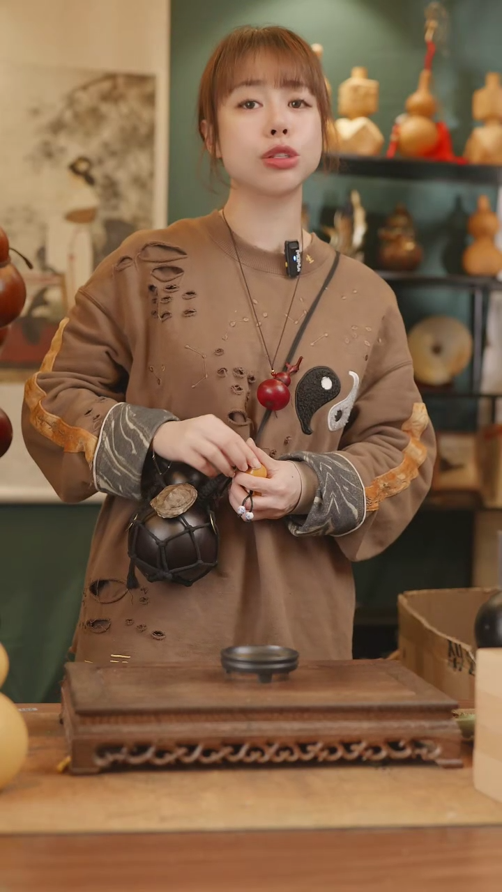 【闪购商品】25号精品天然大漆工艺防渗内胆酒葫芦~