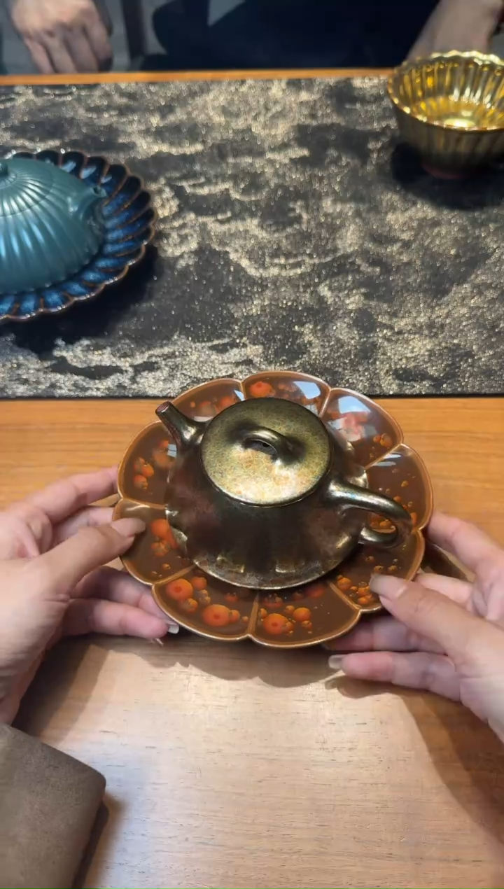 茶壶紫砂吴水勤 贝壳烧 石瓢116