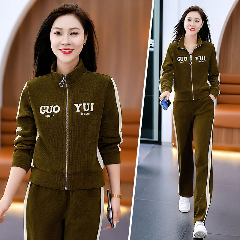 新款2026春秋网红炸街运动两件套小个子时尚洋气休闲运动服套装