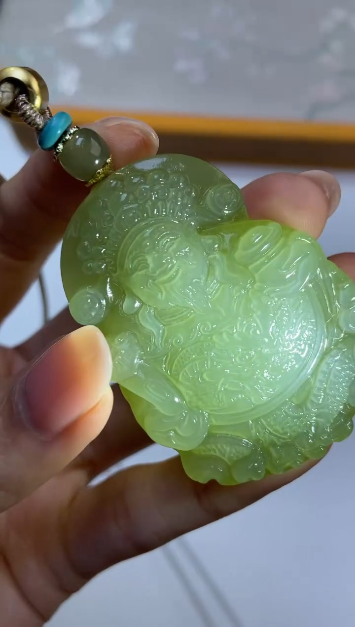 颈饰未镶嵌和田玉376565/和田玉财神 多样性一件发