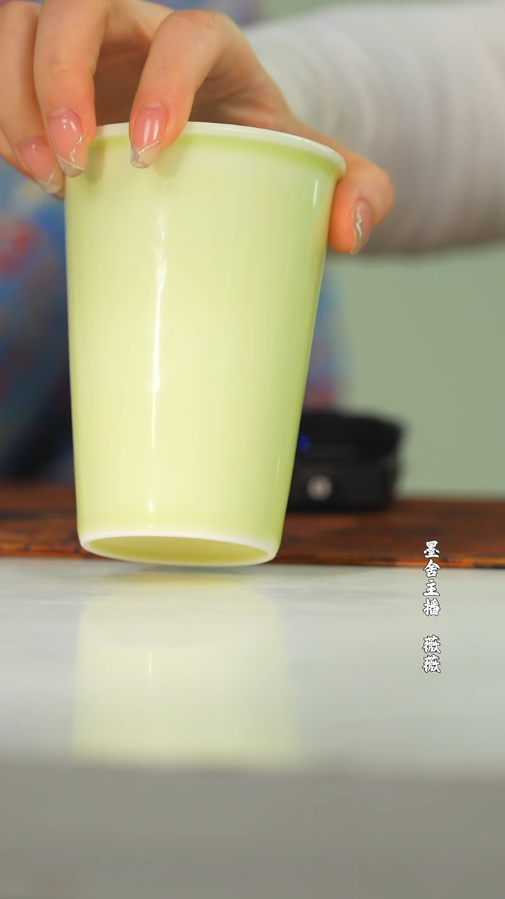 【闪购商品】闰火堂颜色釉松花绿内影清可乐杯