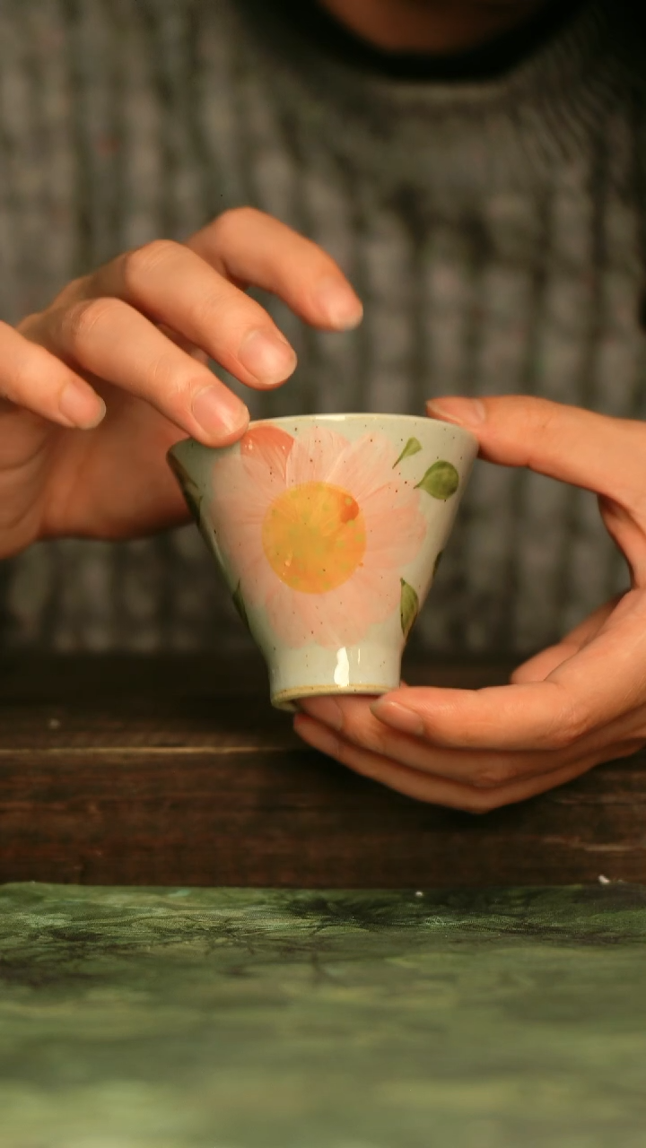 瓷器青诗集手工手绘瓷器