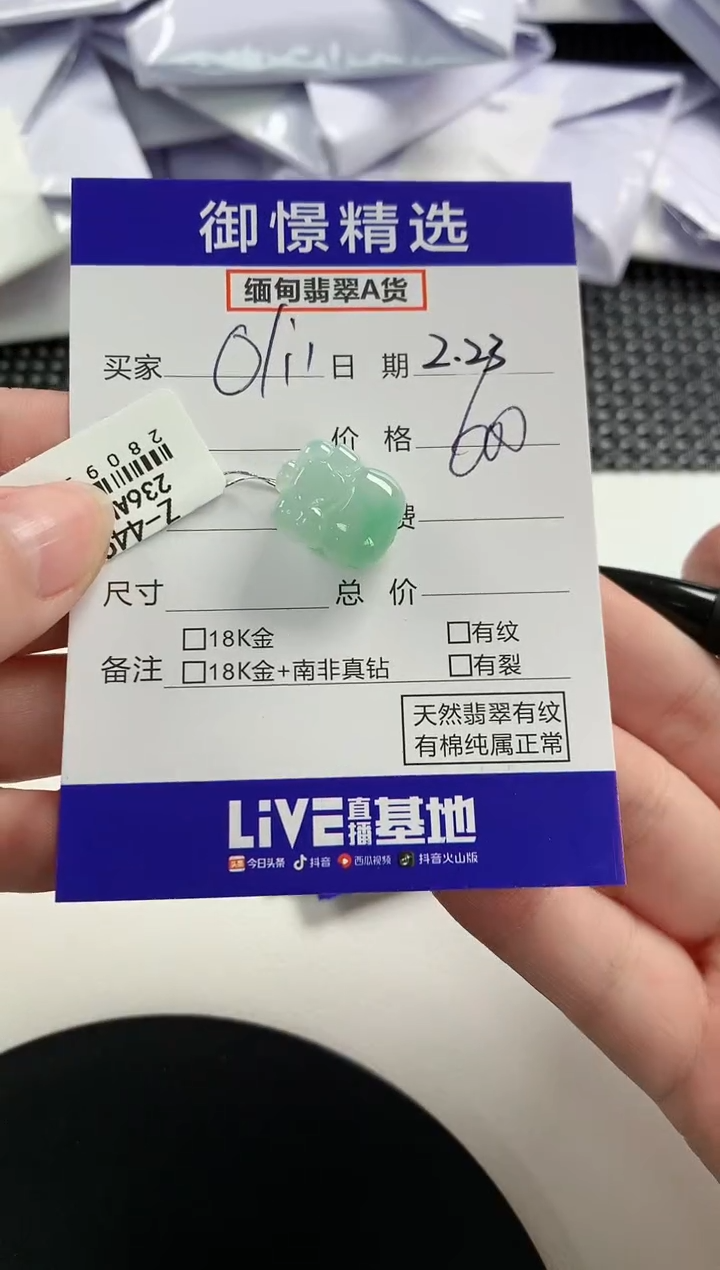 【闪购商品】翡翠颈饰未镶嵌50         