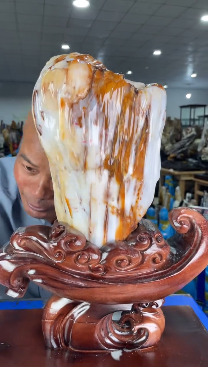 硅化玉未镶嵌摆件10