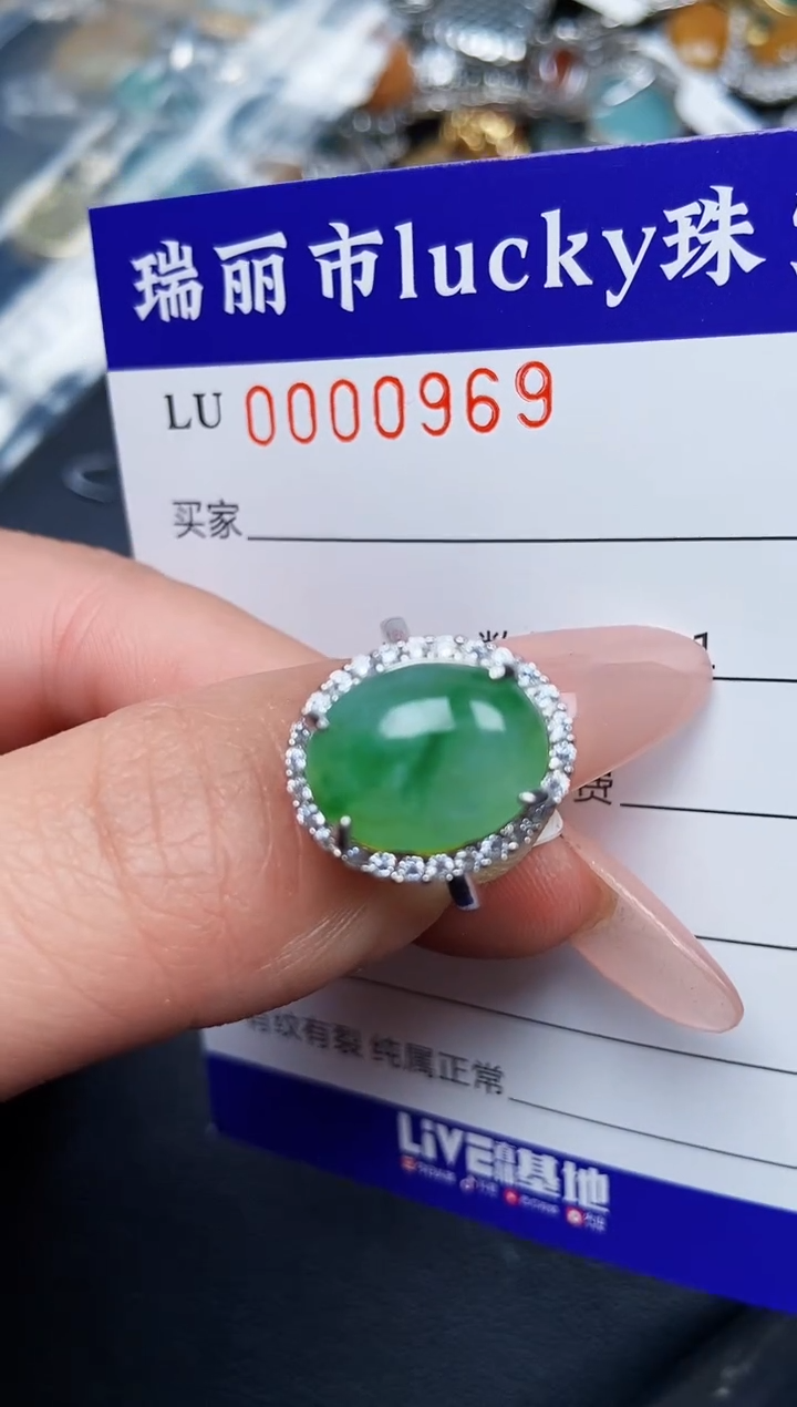 【闪购商品】翡翠颈饰银S925镶嵌0969