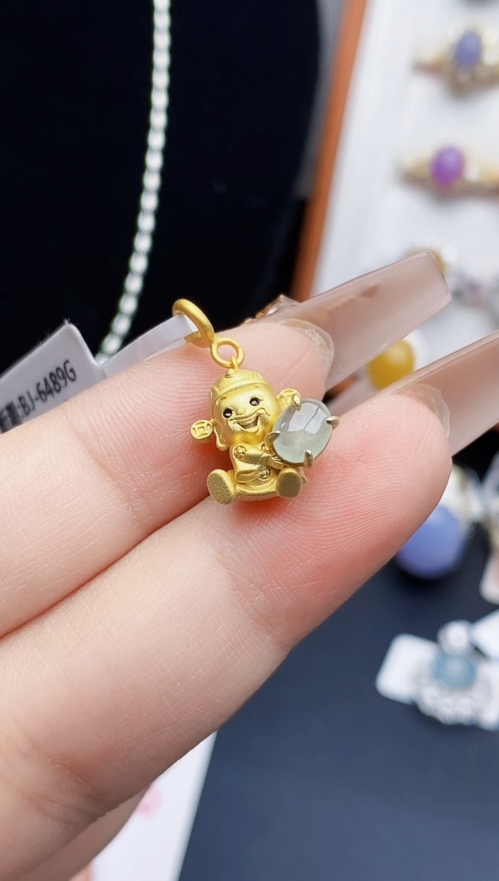 银S925镶嵌戒指翡翠0537