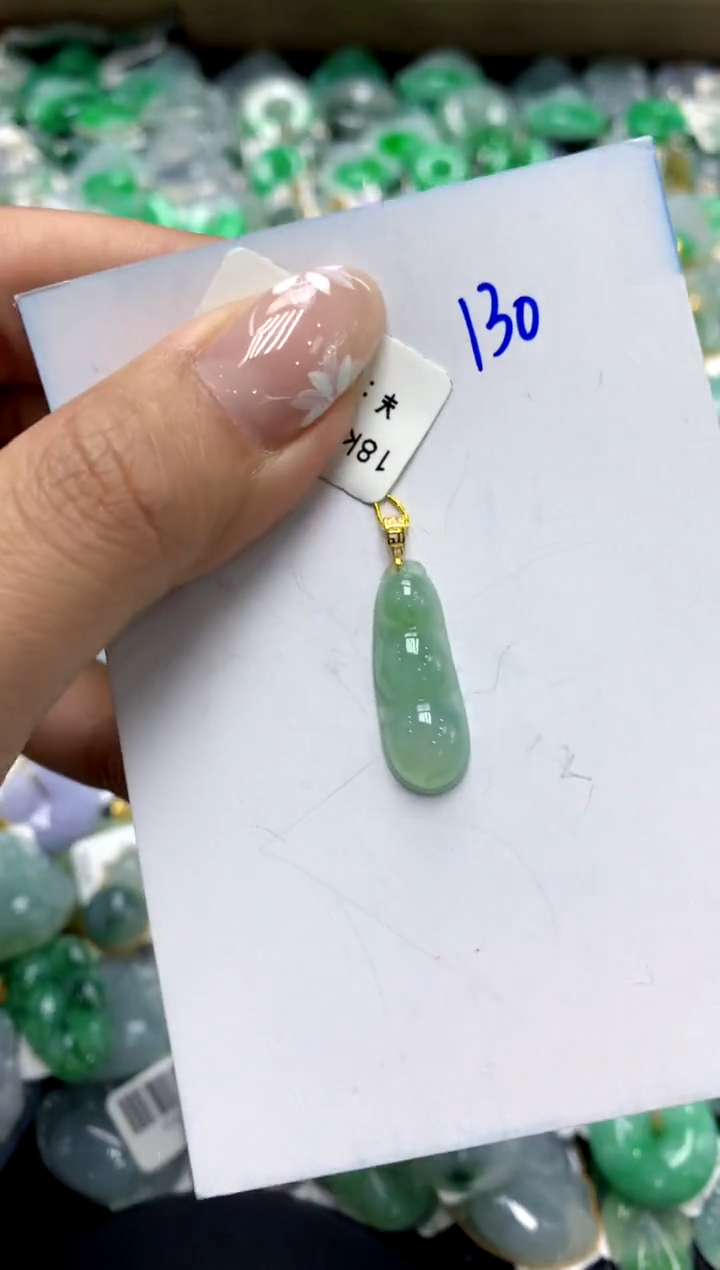 【闪购商品】翡翠颈饰18K金镶嵌111111111111111111
