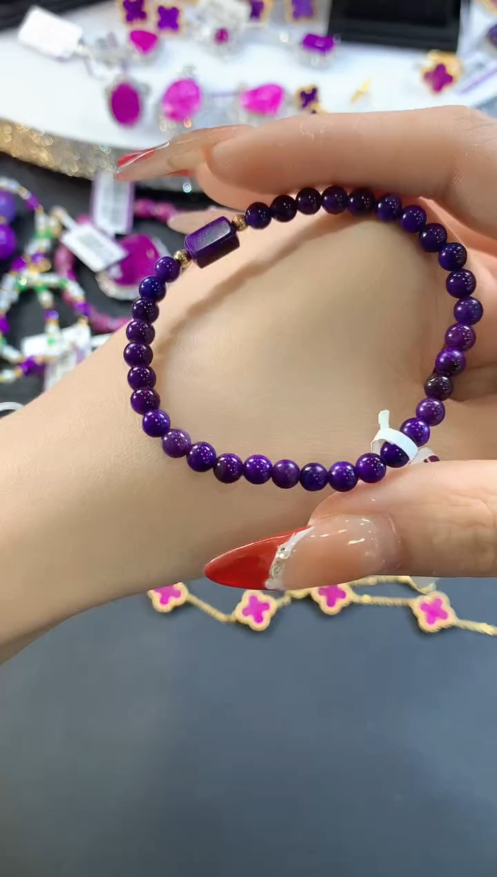 【闪购商品】苏纪石（舒俱来）.18K金镶嵌舒俱来手串