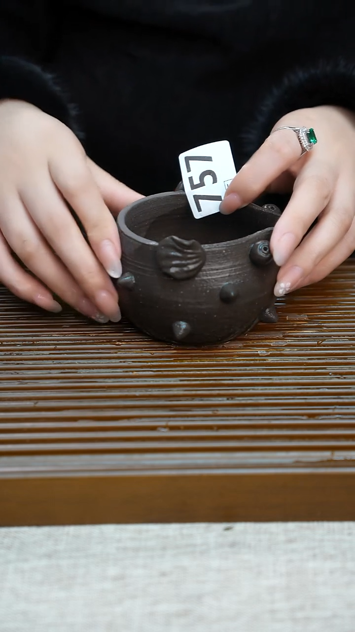 纯手工粗陶茶具每一只不一样