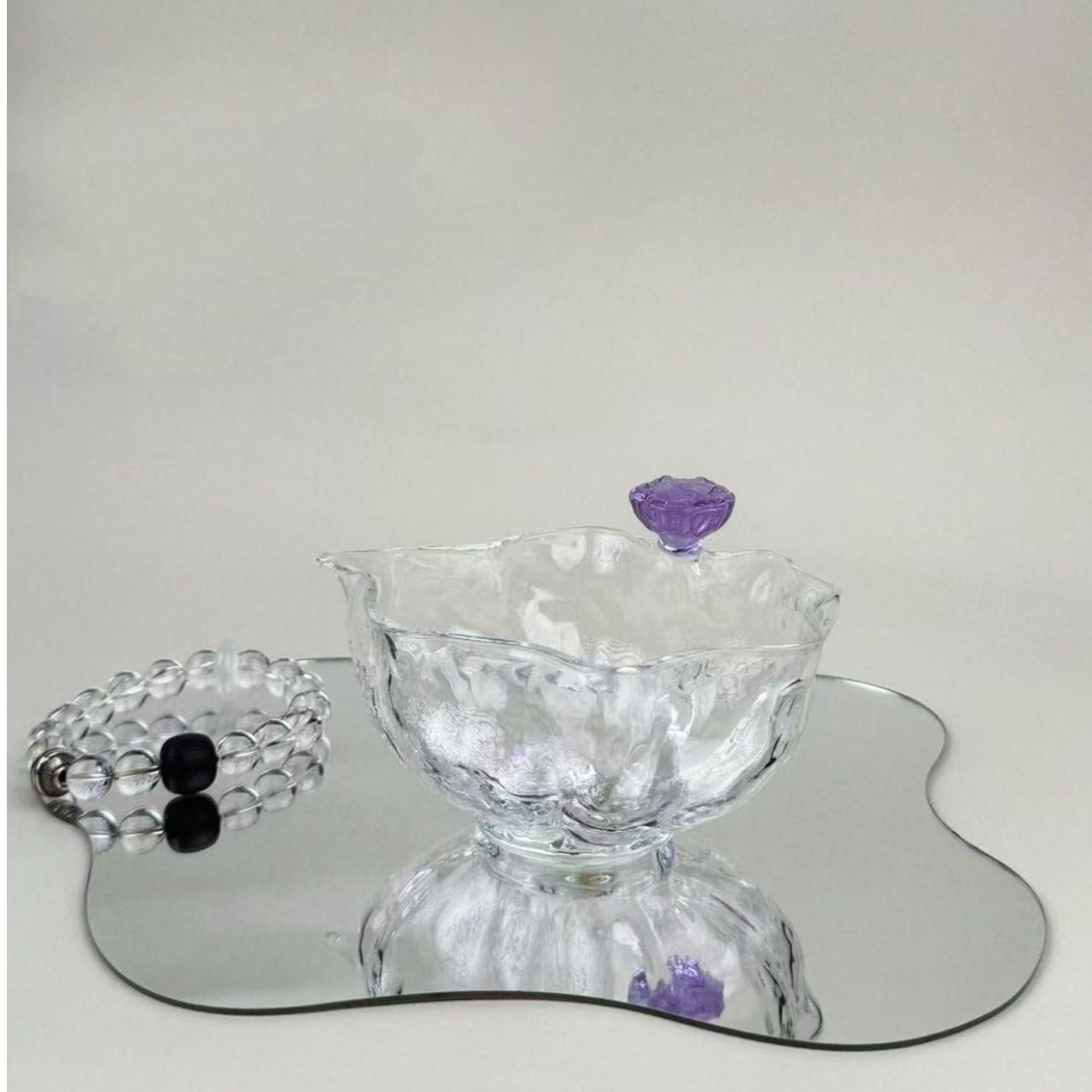  禾墨金标 清瑶茶海公杯高硼硅 玻璃公道杯 高端茶器