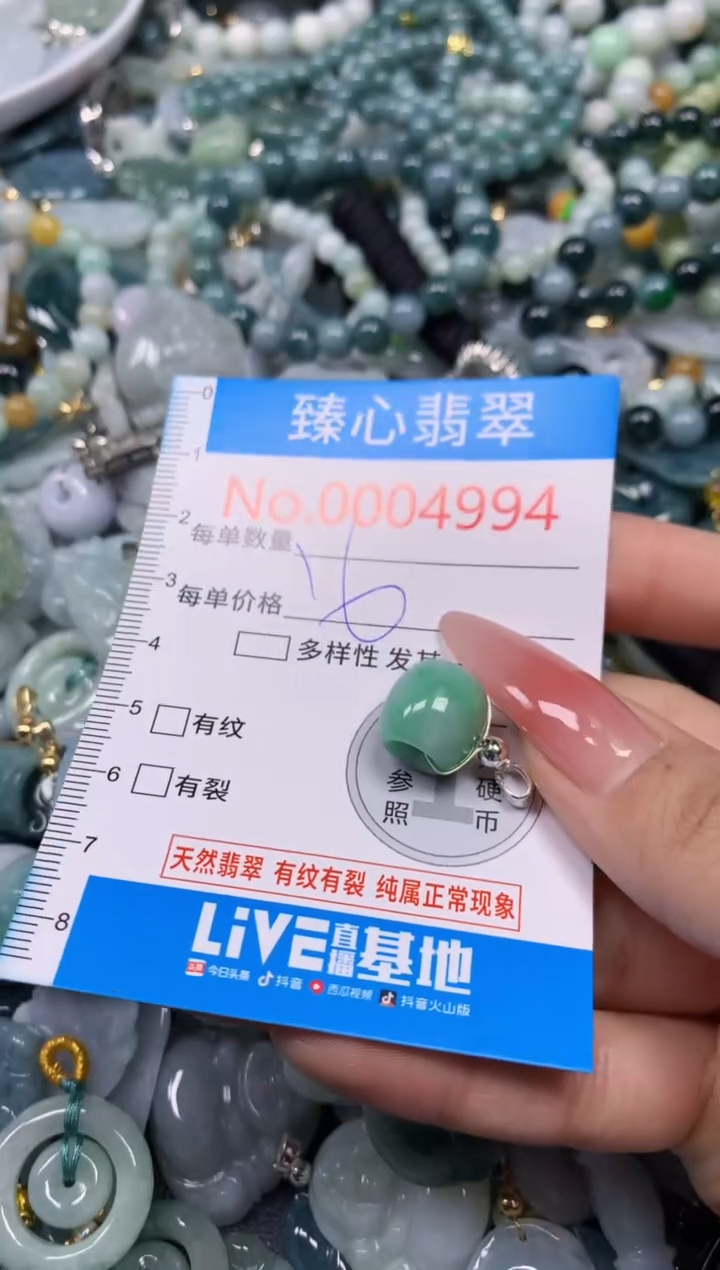 【闪购商品】翡翠颈饰未镶嵌含绳000