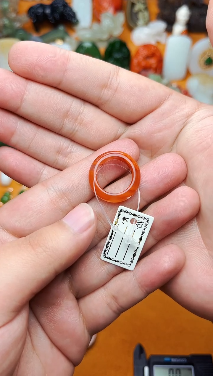 【闪购商品】南红玛瑙戒圈未镶嵌15.2圈口