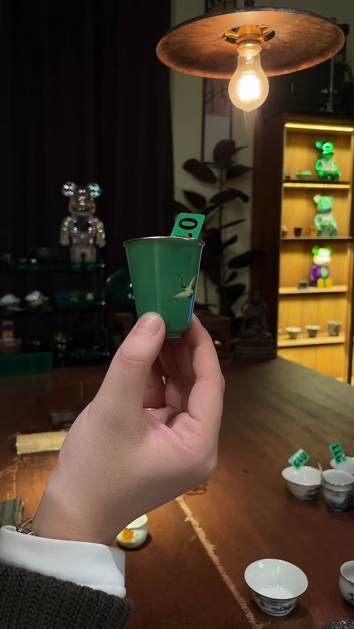 微 包银绿色飞鹤杯..013
