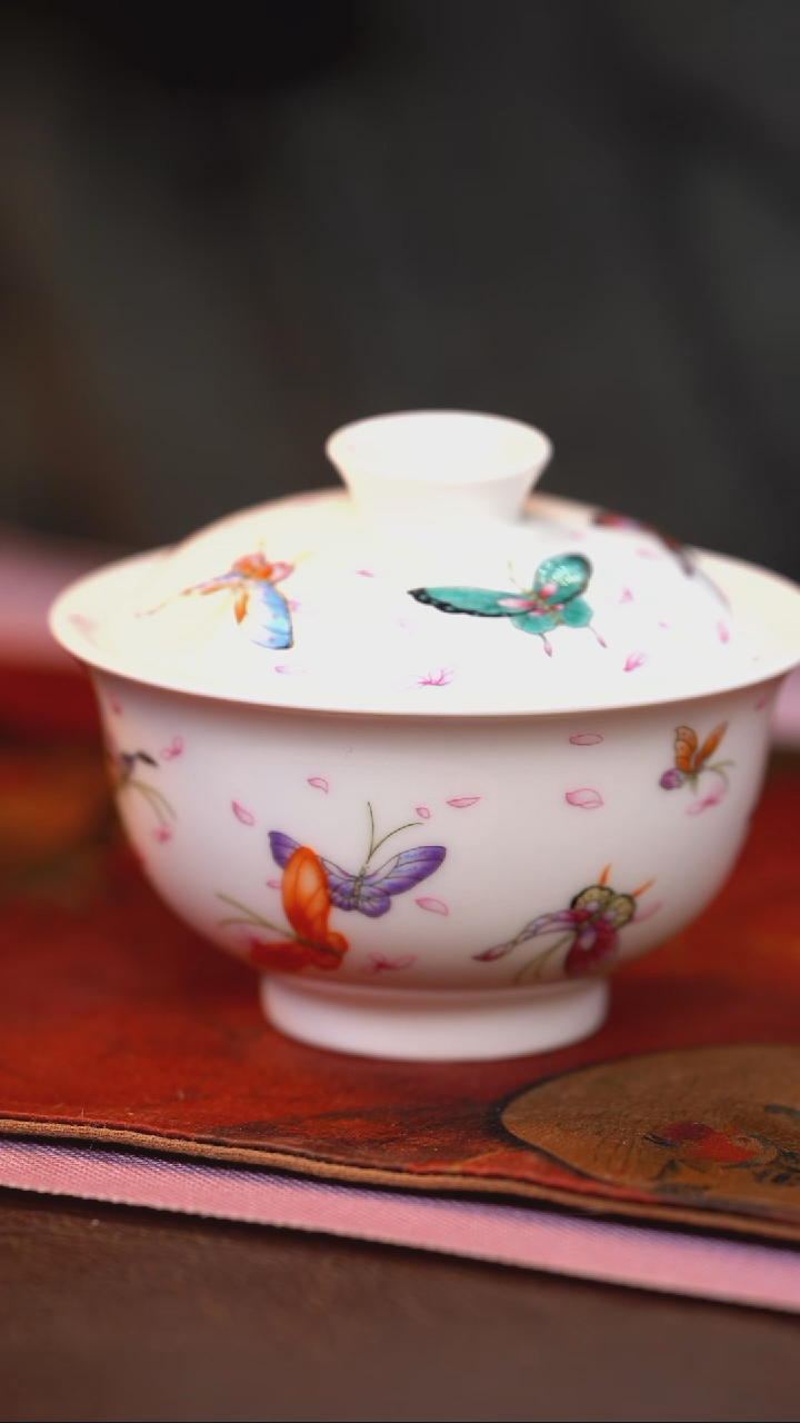 茶杯紫砂【宜景窑系列】盖碗