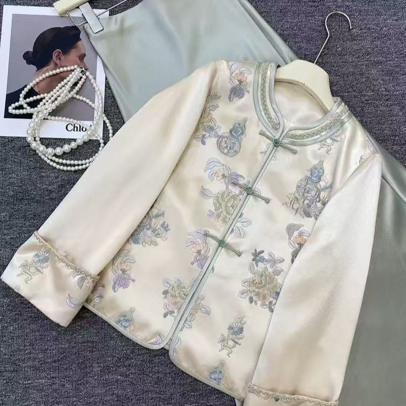 【葫芦梦蝶】新中式外套国风旗短上衣2025A7119-倩倩