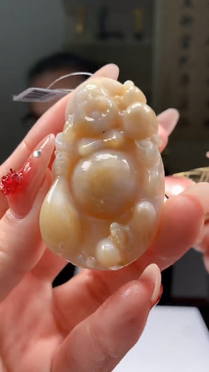 【闪购商品】定制翡翠未镶嵌1049ry-毛货挂件15